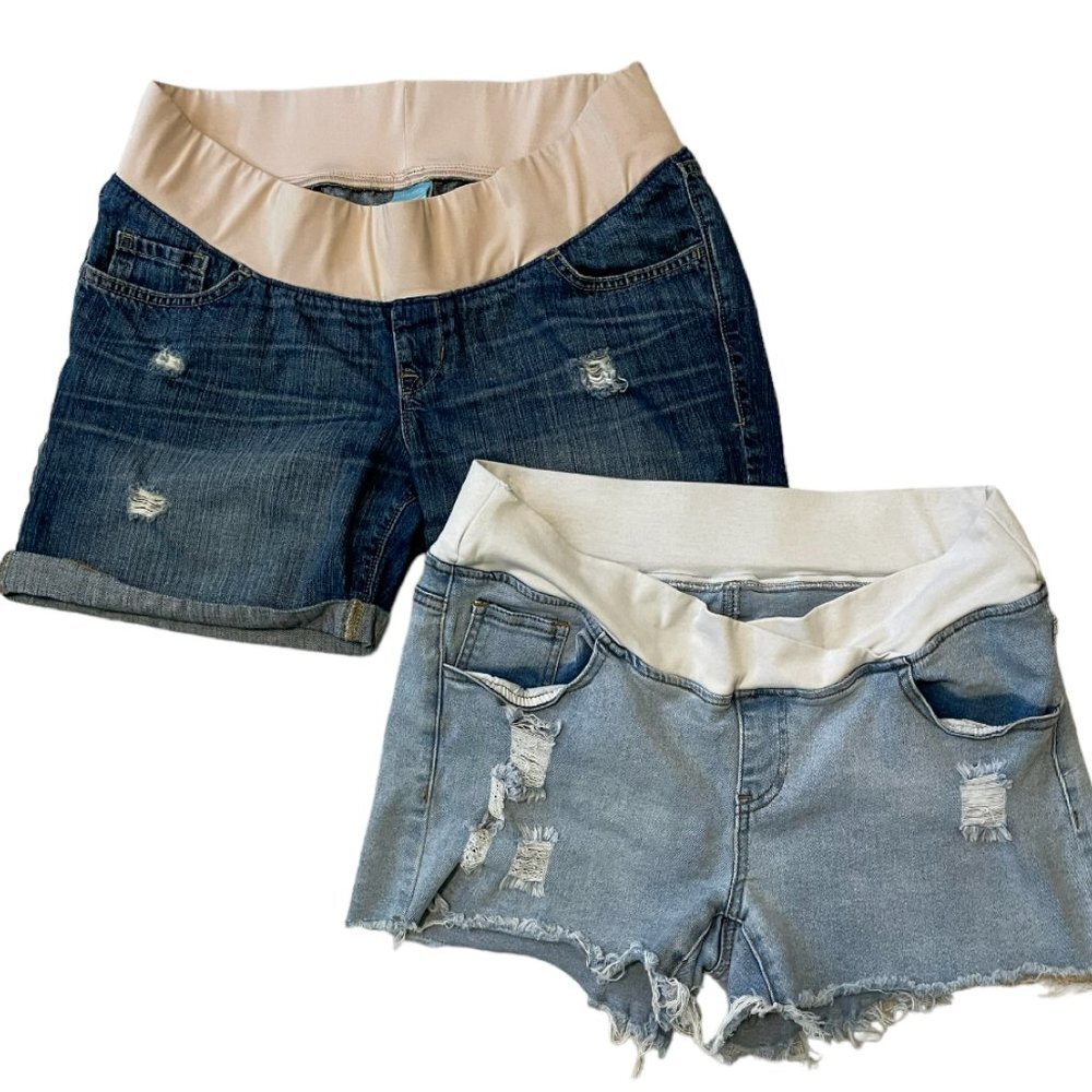 Maternity Denim Shorts Size L/10